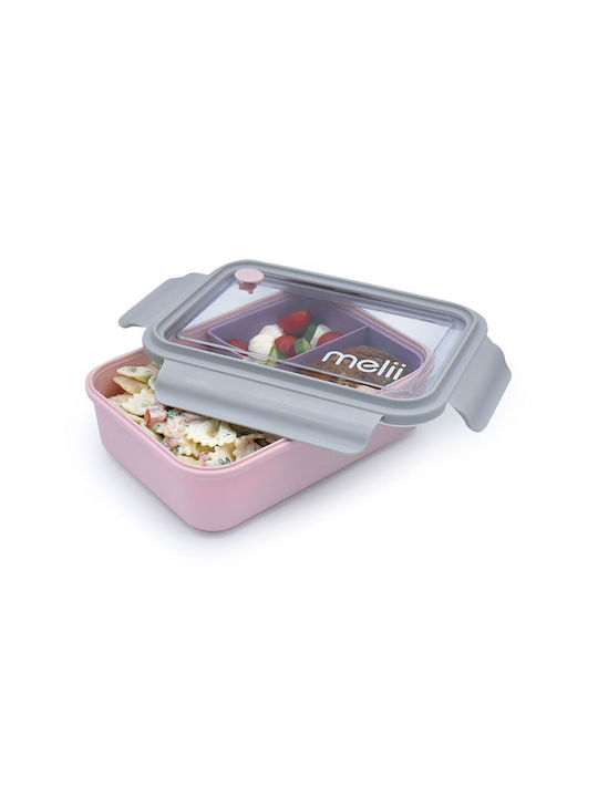 Melii Bento Cutie pentru Mâncare Plastic Pink-Purple 880ml 1buc
