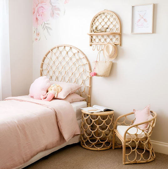 Polihome Bed Headboard Sansa Wooden Beige 100x140cm