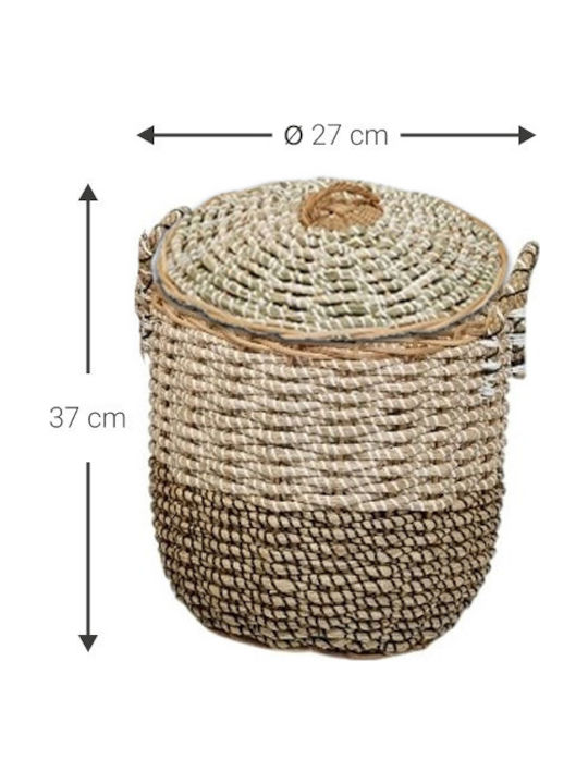 Polihome Baku Decorative Basket Wicker 27x27x37cm