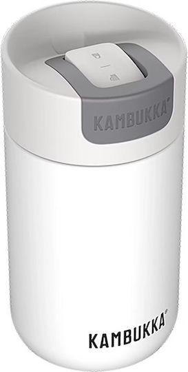 Kambukka Ποτήρι Θερμός Ανοξείδωτο 300ml Marshmallow White