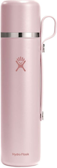 Hydro Flask Flask Ποτήρι Θερμός Ανοξείδωτο 1.065lt Ροζ