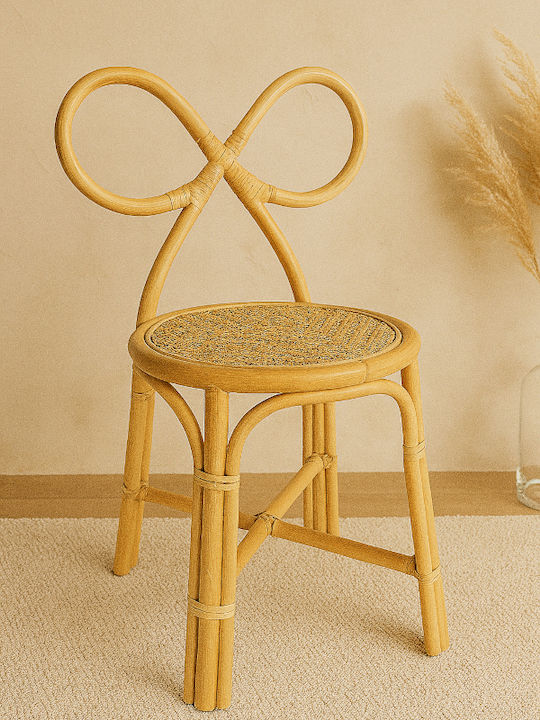 Kids Chair Bow Beige