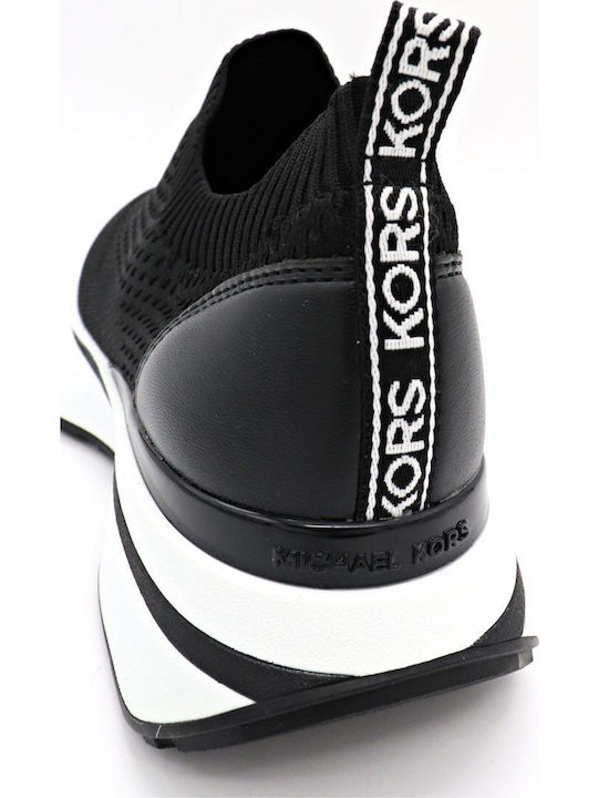 Ari Stretch Knit & Leather Slip On Sneakers Γυναικεία Slip-On Μαύρα