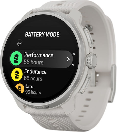 Suunto Race 2 Stainless Steel 49mm Αδιάβροχο Smartwatch με Παλμογράφο (Feather Gray)