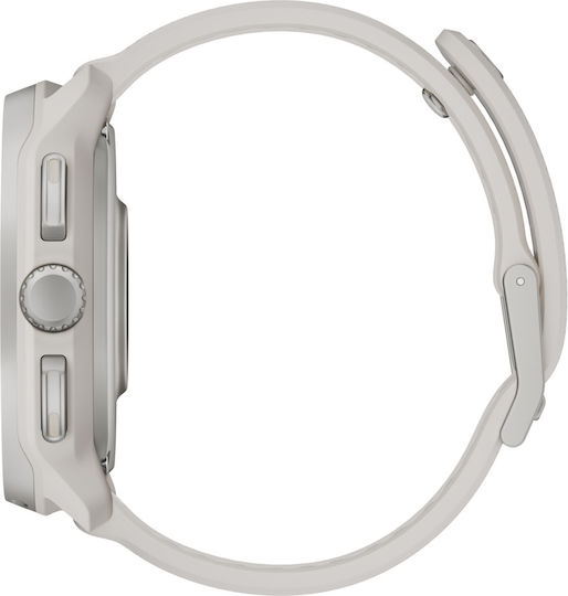 Suunto Race 2 Stainless Steel 49mm Αδιάβροχο Smartwatch με Παλμογράφο (Feather Gray)
