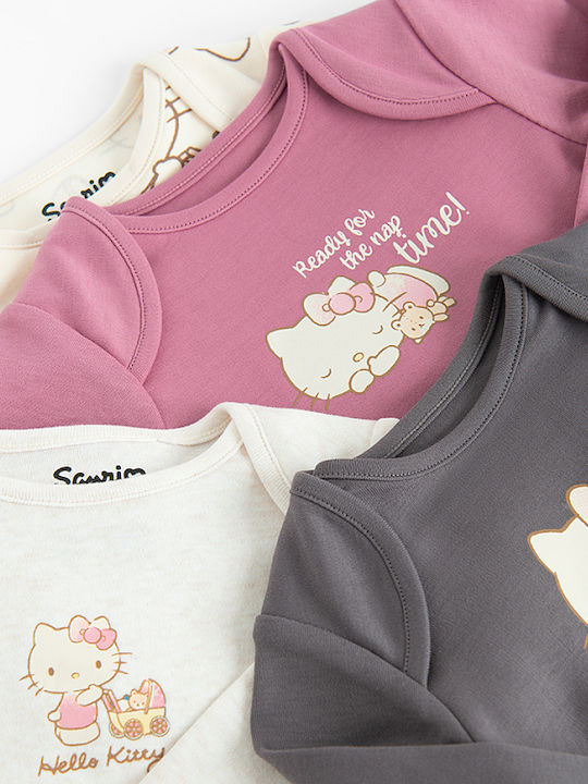 Cool Club Hello Kitty Σετ Κορμάκια Πολύχρωμα 4τμχ