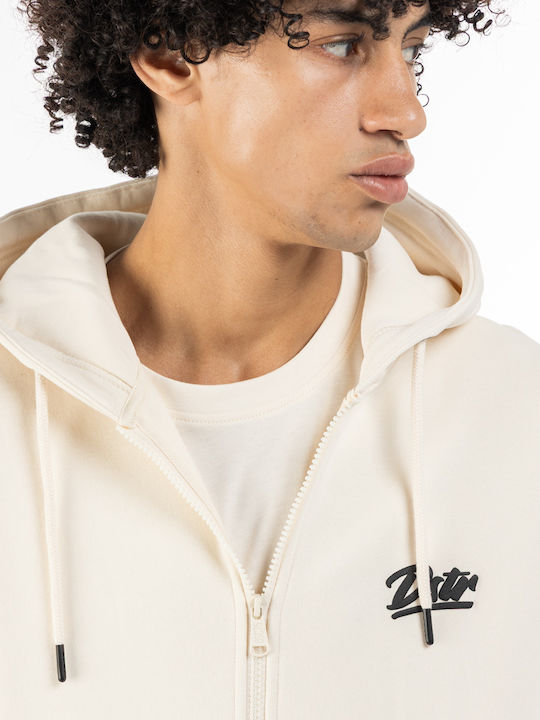 Cardigan With Hood Ecru