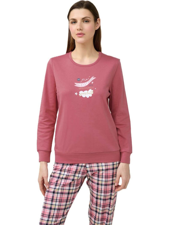 Vamp Summer Women's Pyjama Set Dark Pink