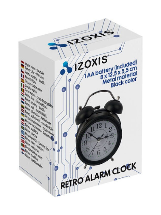 Izoxis Retro Clock Επιτραπέζιο Ρολόι Κόκκινο