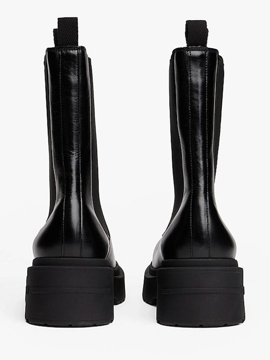 Leather Women's Chelsea Boots Black