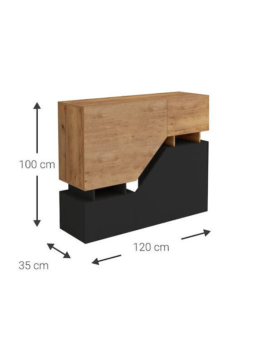 Bufet Twilight Fusiko-mavro 120x35x100cm