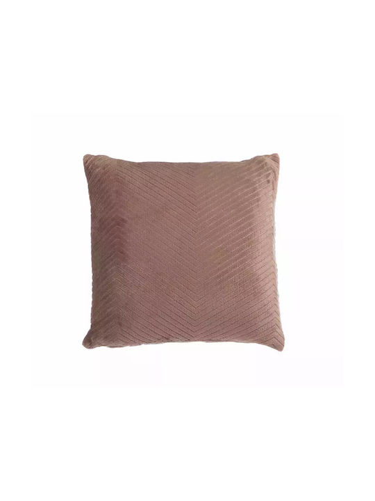 Nef-Nef Homeware Sofa Cushion Dakari Fleece Brown 99 45x45cm