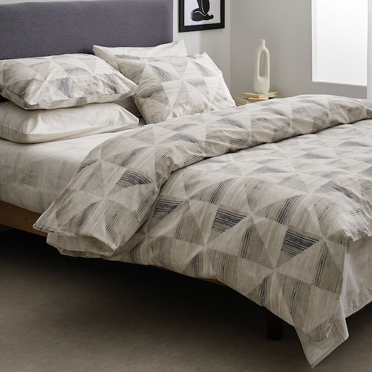 Vesta Home Σετ Παπλωματοθήκη Βαμβακερή Μονή με Μαξιλαροθήκη 170x240cm Vilma 1