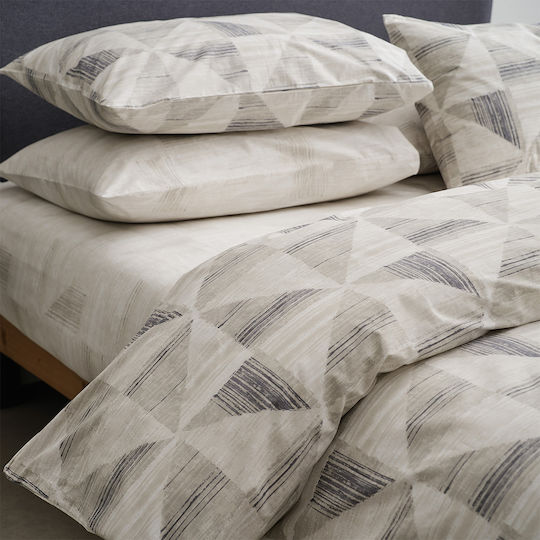 Vesta Home Σετ Παπλωματοθήκη Βαμβακερή Μονή με Μαξιλαροθήκη 170x240cm Vilma 1
