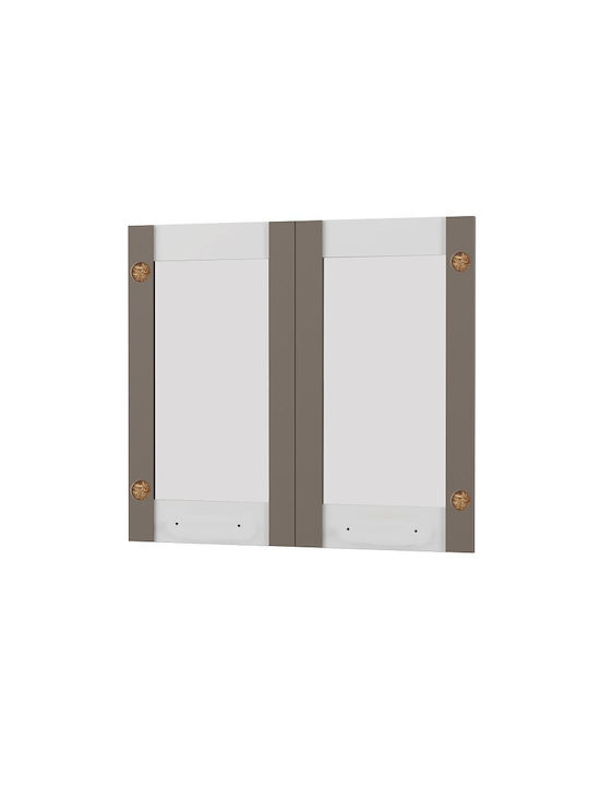Alphab2b Charlotte Rectangular Cabinet Door Made of Chipboard Mocha 80x71.8x1.6cm SO-CV80G-2