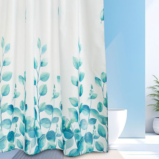 Κουρτίνα Μπάνιου 180x180 Κρίκους Whitegg Bc123 180πx180υ 100% Polyester