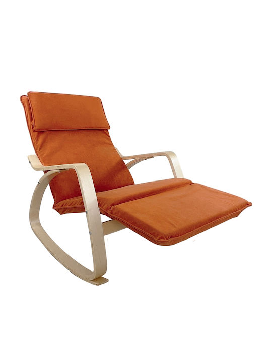Schaukelstuhl Orange 67x127x91cm