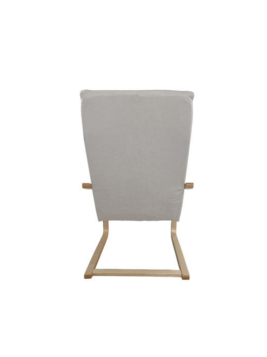 Nordvik Πολυθρόνα Μπεζ 60x71x105cm