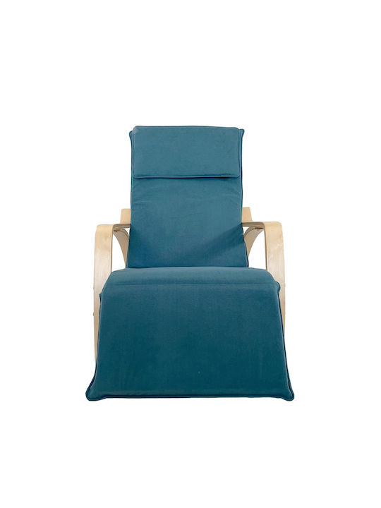 Rocking Armchair Blue 67x127x91cm
