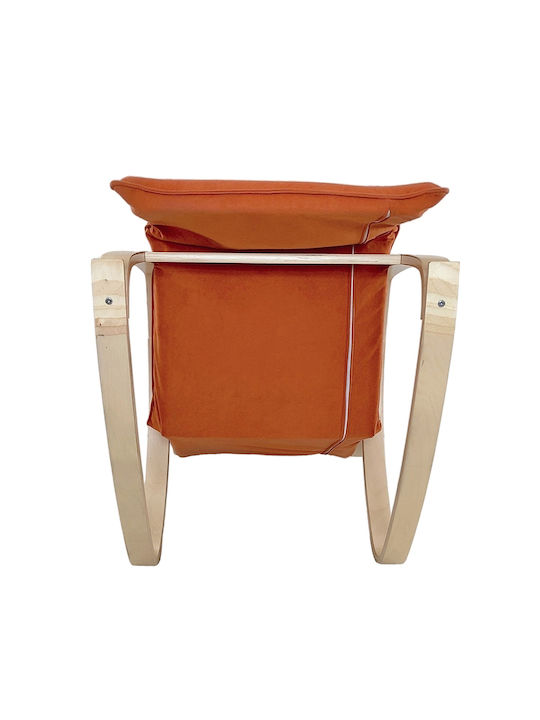 Schaukelstuhl Orange 67x127x91cm