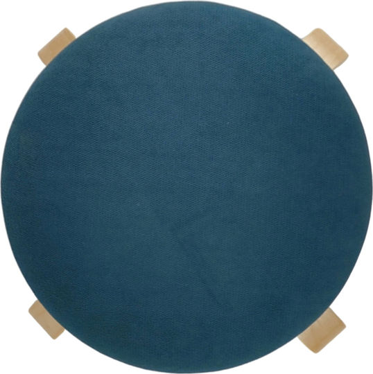 Scaune Camera de zi Lemn Miloa Blue/Natural 42x42x45buc