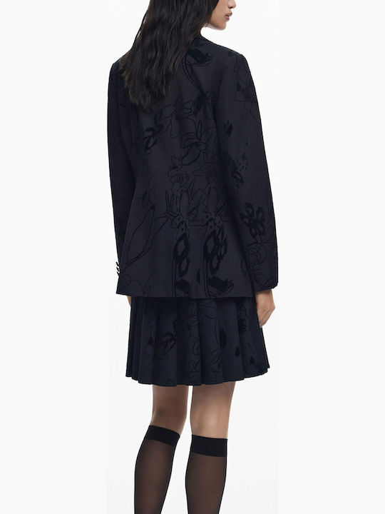 Desigual Flock Γυναικείο Σακάκι Black Desigual Flock Γυναικείο Σακάκι Black