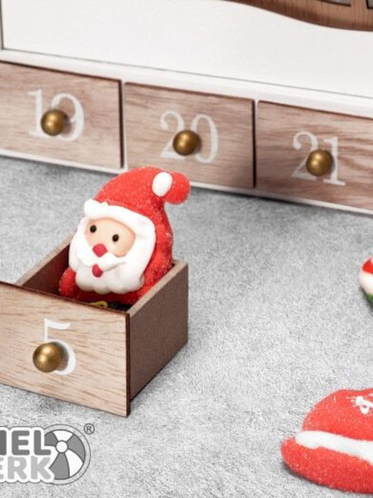 Cutie Muzicală Delemn Pentru Advent Calendar Cu Leduri 24 De Zile 27 X 6 X 35 Cm