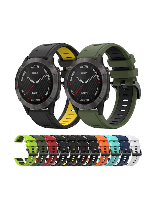 Silikonband Grün (Fenix 5 / 5 Plus / 6 / 6 Pro / 7 / 7 Pro / 8 / E (47mm))