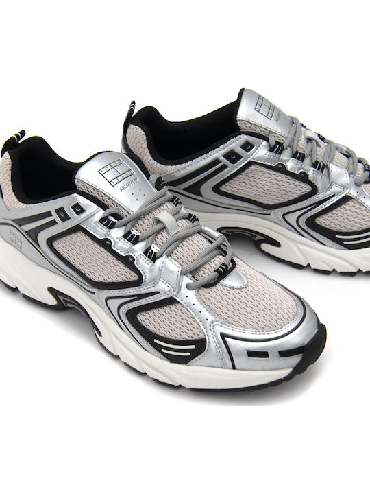 Ανδρικά Chunky Sneakers Ασημί