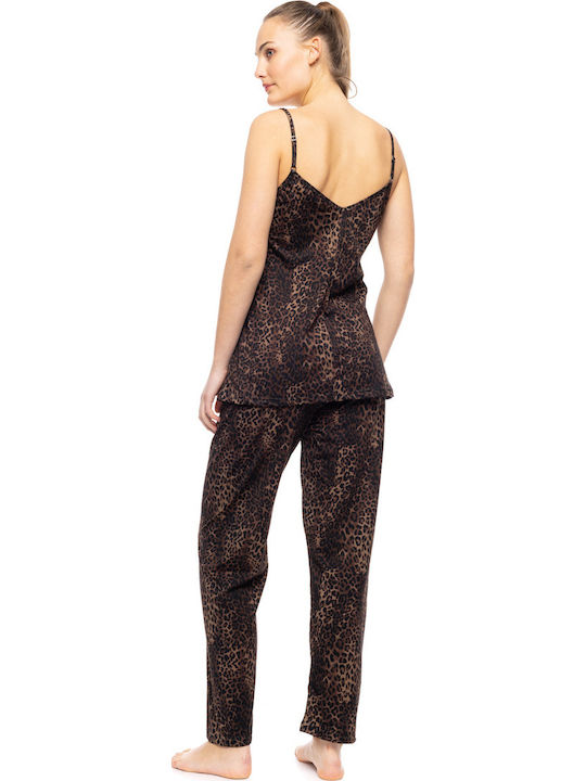 Pink Label Summer Women's Pyjama Pants Black