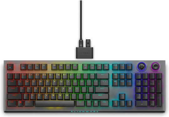 Dell Tri-Mode Wireless Gaming Mechanical Keyboard with Cherry MX Red switches and RGB lighting (English US) Red
