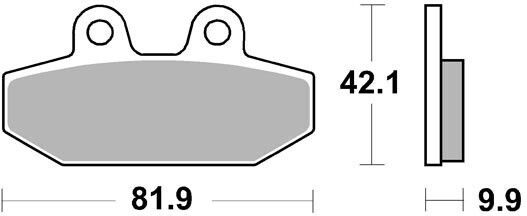 Τακάκια Πίσω Harley-davidson Softail 18-24 Sbs Brake Pads Street Ceramic Organic