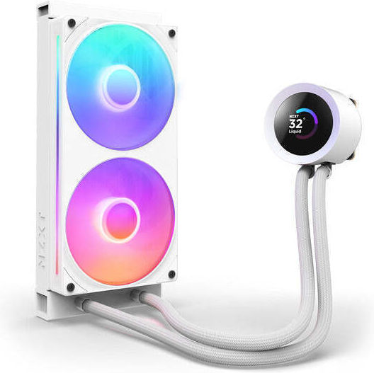 NZXT Kraken Plus RGB v2 Водно Охлаждане AIO CPU с 2 Вентилатора 120mm Бял