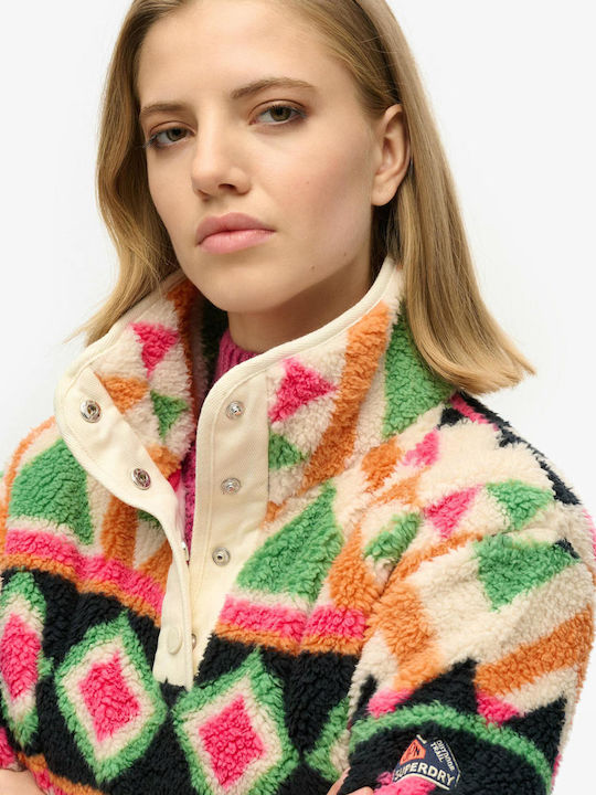 Winter Women's Fleece Blouse Long Sleeve Multicolour