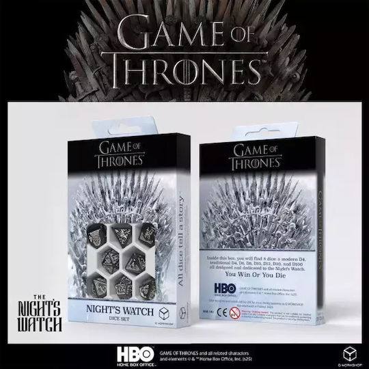 Game Thrones Dice Set Night's Watch