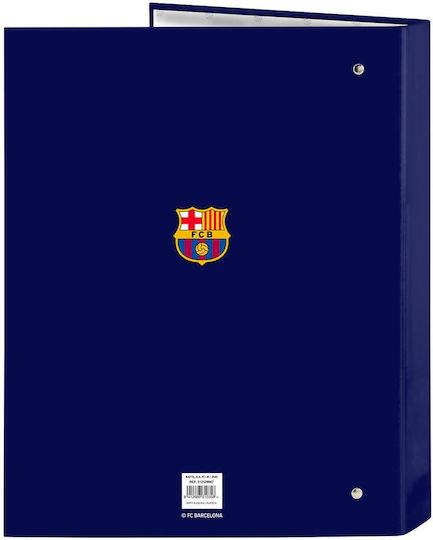 F.C. Barcelona Ντοσιέ με 4 Κρίκους για Χαρτί A4 Μπλε F.c Barcelona