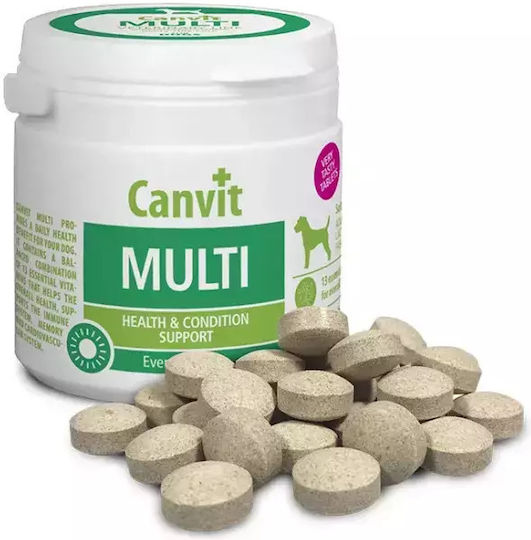 Canvit Multi Multivitamine pentru câini sub formă de pastile 100 filete