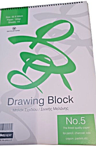 Salko Paper Μπλοκ Σχεδίου 35x50cm Νο 5 140gr 14 Φύλλα (Διάφορα Σχέδια) No5 35x50cm