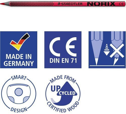 Set de creioane colorate Staedtler Norix, 12 bucăți