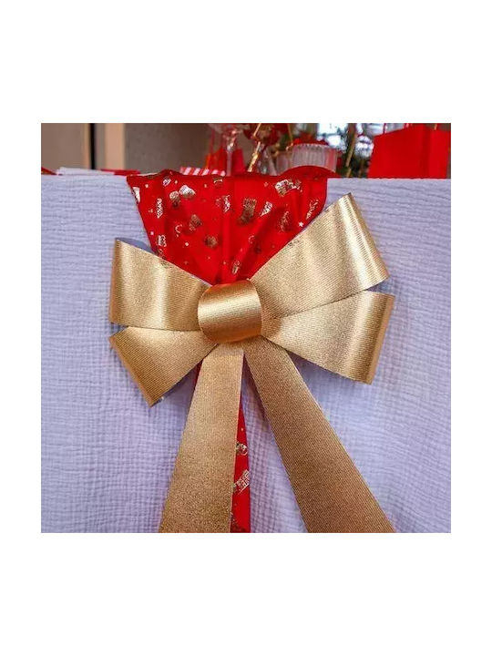 Hanging Ornament Bow Metallic Gold 32x37cm