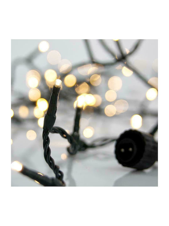 100 Lights LED 5m. Warm White in String 1pcs
