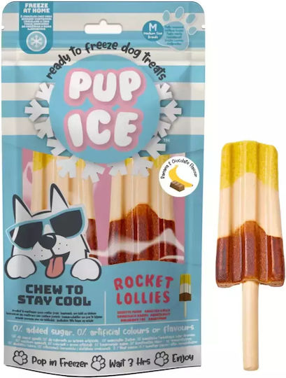 Pup Ice Dog Treat with Chicken Strawberry & Banana 90gr