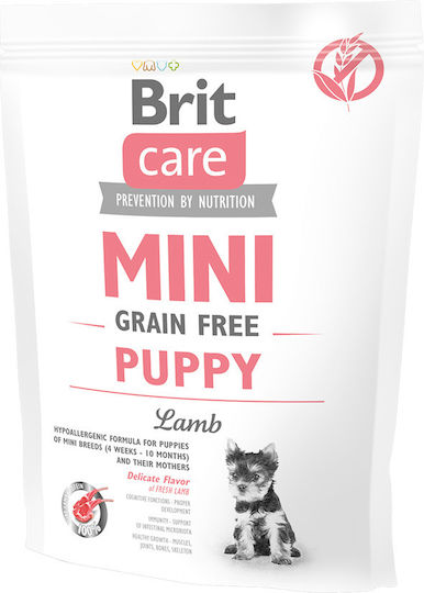 Brit Care Wet Dog Food for Puppies in Pouches with Lamb Chicken and Salmon Grain-Free Gluten-Free 400g