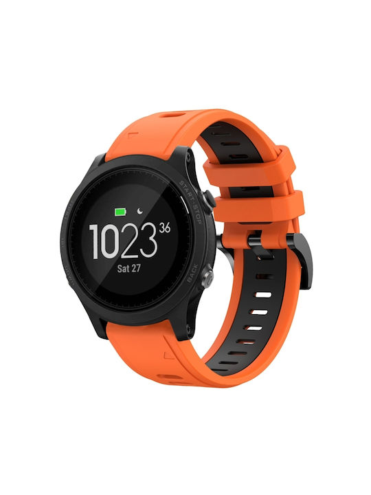 Garmin Forerunner 935 22mm Δίχρωμο Αθλητικό Λουράκι Σιλικόνης Ρολόι Πορτοκαλί+μαύρο Garmin Forerunner 935 22mm Δίχρωμο Αθλητικό Λουράκι Σιλικόνης Ρολόι Πορτοκαλί+μαύρο