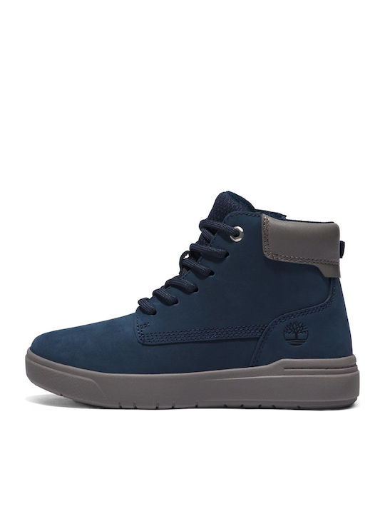 Seneca Bay Lederne Kinderstiefeletten mit Reißverschluss Blau