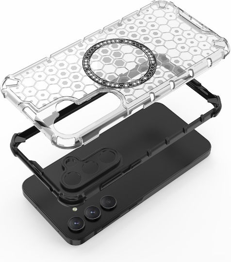 Techsuit Honeycomb Stoßstange Silikon Blau (Galaxy A26)