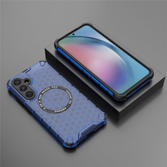 Techsuit Honeycomb Stoßstange Silikon Blau (Galaxy A26)