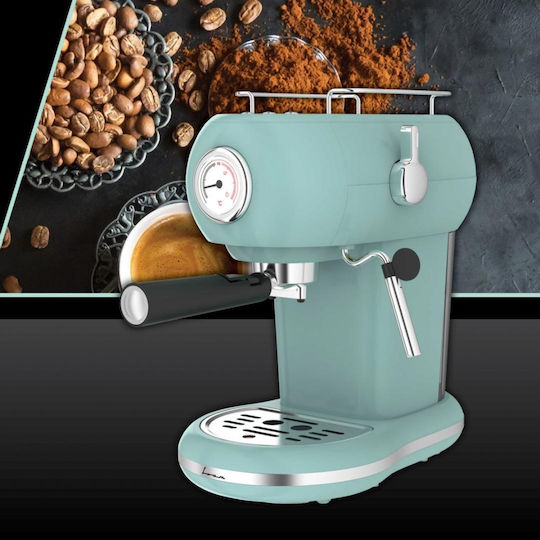 Fram Μηχανή Espresso 1100W Πίεσης 15bar Καφέ FEM-D15RGR