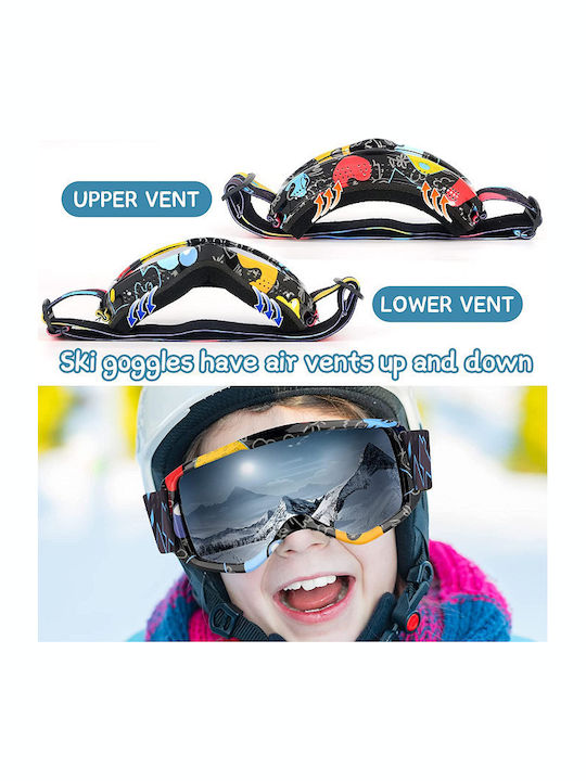Μάσκα Σκι & Snowboard Παιδική Κόκκινη με Φακό Καθρέπτη σε Κόκκινο Χρώμα Μάσκα Σκι & Snowboard Παιδική Κόκκινη με Φακό Καθρέπτη σε Κόκκινο Χρώμα