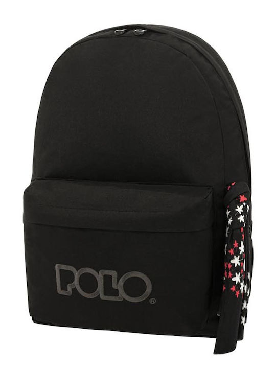 Polo Original Scarf Σχολική Τσάντα Πλάτης Γυμνασίου - Λυκείου Μαύρη 20lt 2024